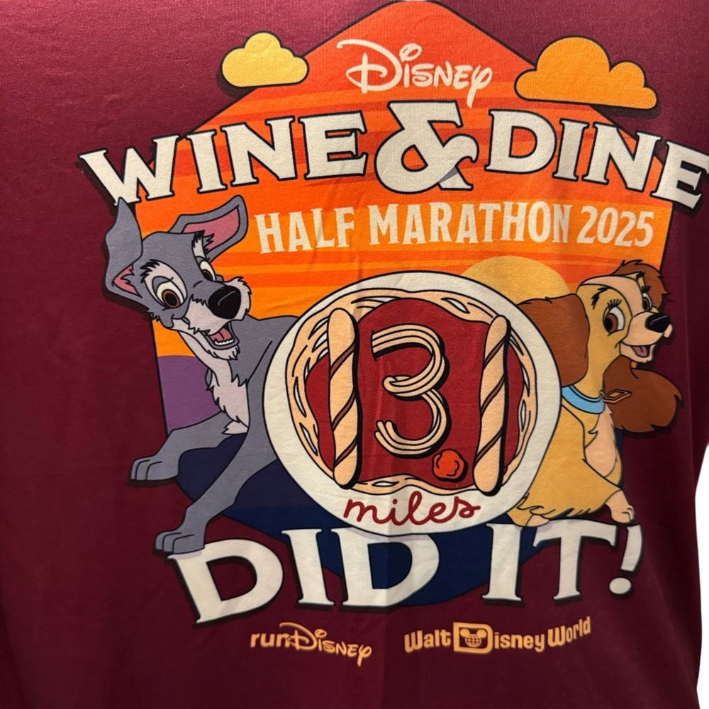 🔴Run Disney 2025 Wine & Dine Half Marathon Shirt